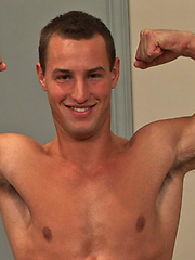 Hot brunette stud Randall jerking off dick by SeanCody image #6