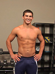 Hot young athlete Jamie working out and jacking off scene by SeanCody image #6