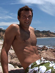 Hairy hunk Russell jerking off dick by SeanCody image #6