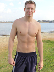 College jock Lewis jerking off by SeanCody image #5