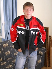 Straight twink jerking off his fat cock by Czech Boys image #7