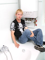Blond twink posing naked by Czech Boys image #4
