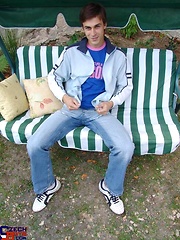 Straight twink outdoors by Czech Boys image #6