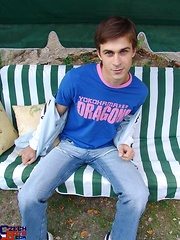 Straight twink outdoors by Czech Boys image #6