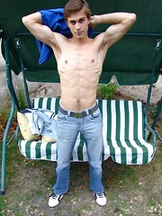 Straight twink outdoors by Czech Boys image #6