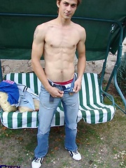Straight twink outdoors by Czech Boys image #6