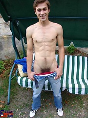 Straight twink outdoors by Czech Boys image #6