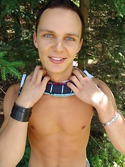 Cute gay twink naked in a wood by Czech Boys image #5