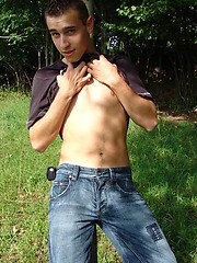 Handsome czech twink naked in a park by Czech Boys image #6