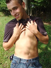 Handsome czech twink naked in a park by Czech Boys image #6