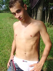 Handsome czech twink naked in a park by Czech Boys image #6