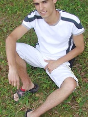 Smooth naked guy jerking off by Czech Boys image #6