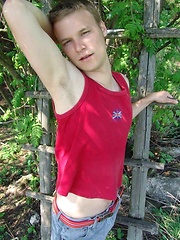 Straight guy jerking off outdoors by Czech Boys image #5
