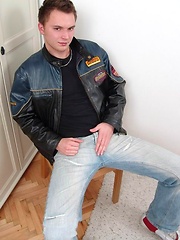 Horny twink plays with cock by Czech Boys image #5