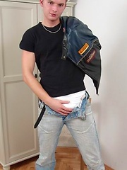Horny twink plays with cock by Czech Boys image #5