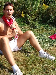 Hot twink naked outdoors by Czech Boys image #5