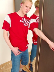 Cute european blond twink stripping by Czech Boys image #5