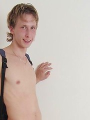 Cute czech twink posing naked and jerking off by Czech Boys image #6
