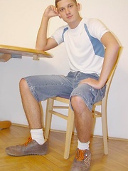 Straight boy stripping and posing by Czech Boys image #4