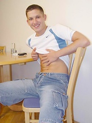 Straight boy stripping and posing by Czech Boys image #4