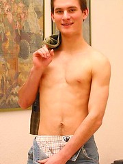 Nice dude demonstrates his long dick by Czech Boys image #5