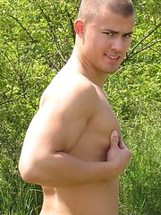 Muscle man outdoors by Czech Boys image #5