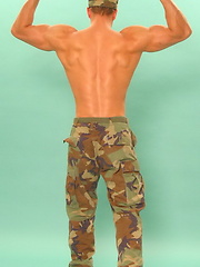 Muscle soldier stripping by Czech Boys image #7