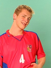 Blond european twink posing naked by Czech Boys image #6