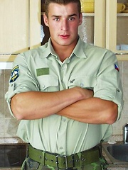 Czech soldier stripping by Czech Boys image #6