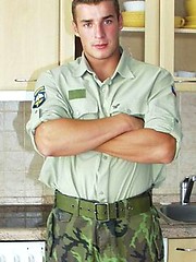Czech soldier stripping by Czech Boys image #6