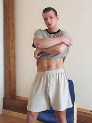 Straight boy shows uncut cock by Czech Boys image #6
