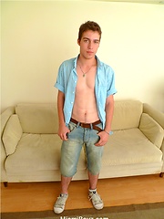 Cute 19 y.o. twink Rubio jacking off by Miami Boyz image #4