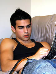 Latino stud jacking off by Next Door Twink image #7