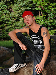 Tattooed twink outdoors by Next Door Twink image #10