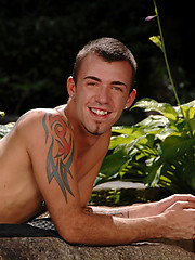 Tattooed twink outdoors by Next Door Twink image #10