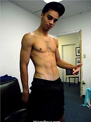 Straight latin boi Wilson jacking off hs fat cock by Miami Boyz image #7