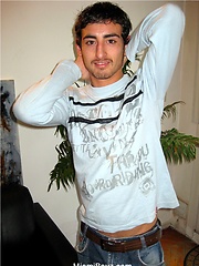 Bisexual latin twink Facundo shows his uncut cock and jacking off by Miami Boyz image #8