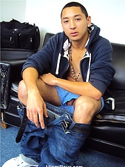 Latino twink jacking off cock by Miami Boyz image #8