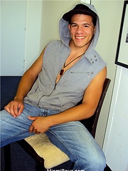 Muscled latino twink stripping by Miami Boyz image #8