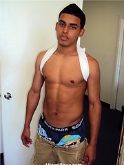 Cute latino twink jacking off by Miami Boyz image #7