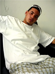 Hot latin dude posing and cum by Miami Boyz image #8