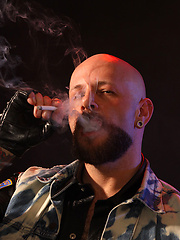 Tattooed Biker Smoking - Mike Chain by Butch Dixon image #6