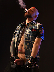 Tattooed Biker Smoking - Mike Chain by Butch Dixon image #6