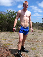 The horny roadtrip with Aussie bottom boy Leon Hardie beating off in the back of the car by Bentley Race image #6