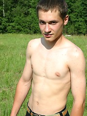 Twink shows his cock outdoors by East Boys image #6
