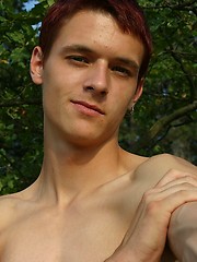 Twink from Czech posing naked outdoors by East Boys image #7