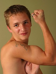 Horny twink posing naked by East Boys image #5
