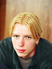 Blond twink Alexej shows his uncut cock and jacking off by East Boys image #5