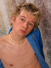 Blonde twink getting naked by East Boys image #7