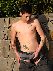 Hot twink posing naked outdoors by Next Door Twink image #6